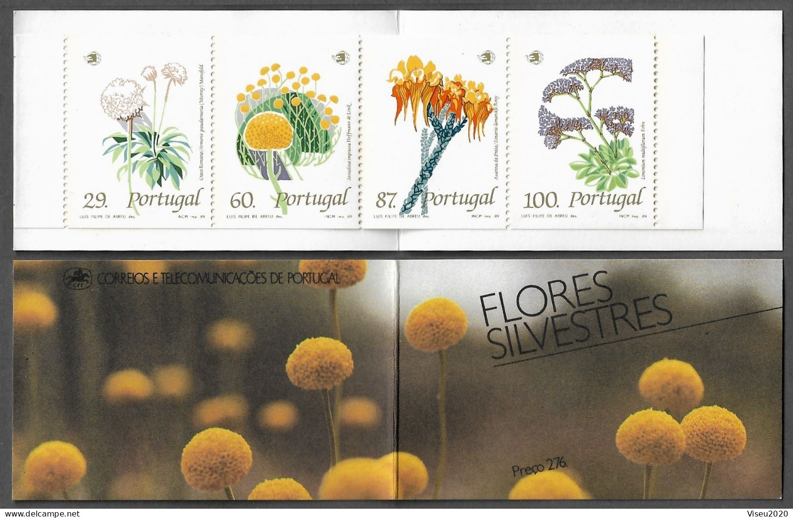 Portugal Booklet  Afinsa 70 - 1989 Wildflower - WILD FLOWERS MNH - Booklets