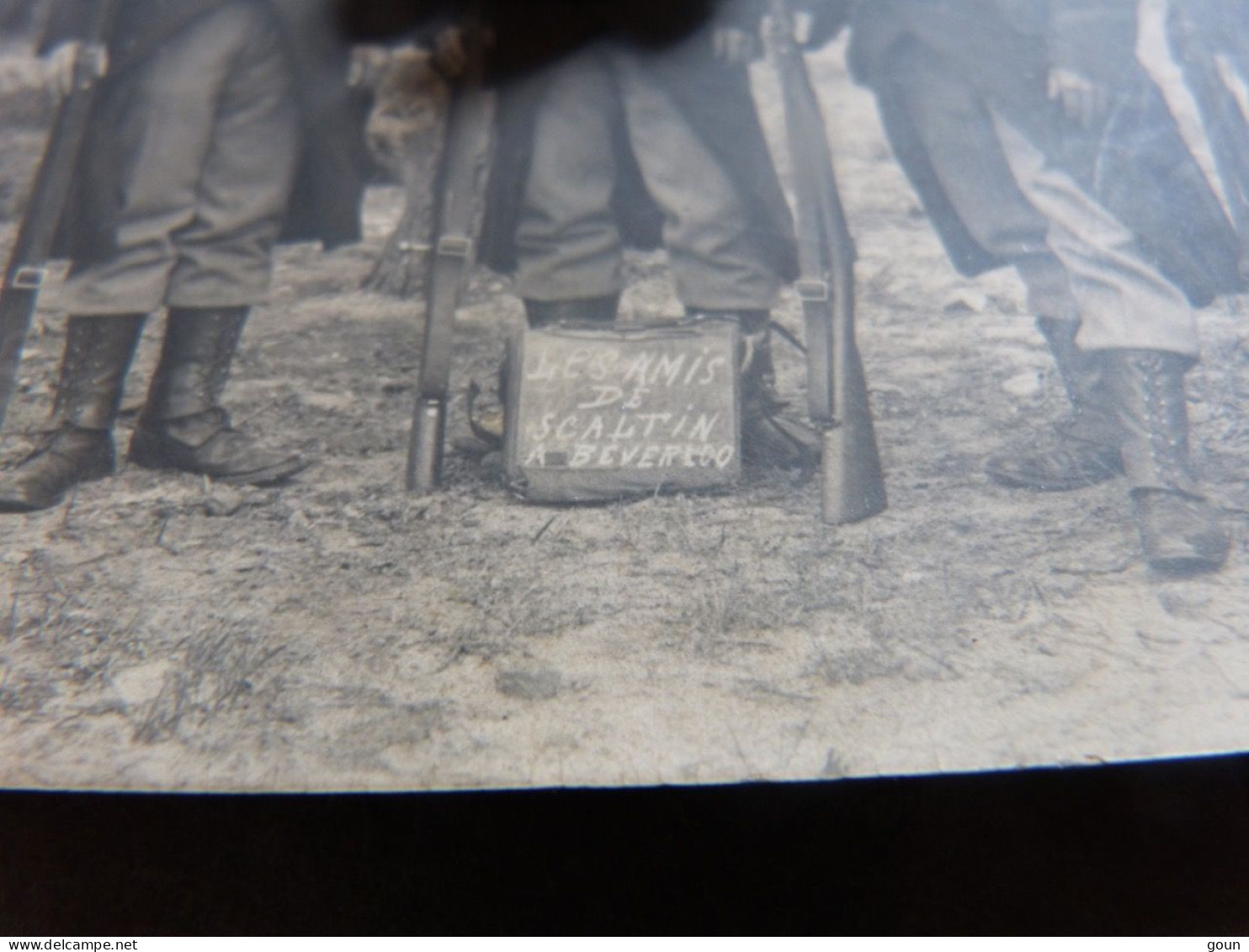 Cpa Hamois Schaltin Camp De Beverloo Les Amis De Schaltin - 1914 - Top Carte Photo - Hamois