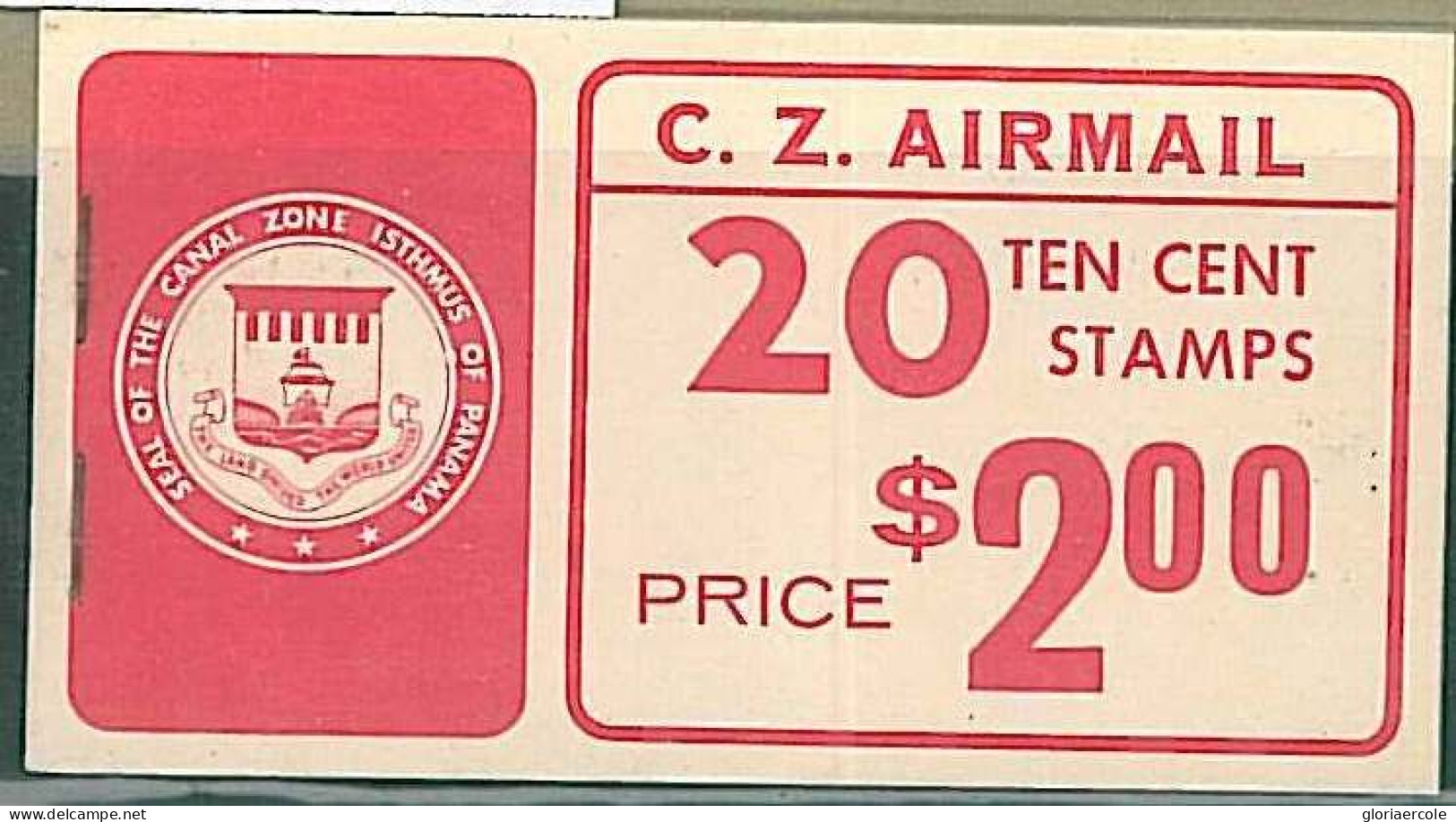 27382  - PANAMA Canal Zone - STAMPS -   BOOKLET Scott # C48 Airmail 1970 2$ - Canal Zone