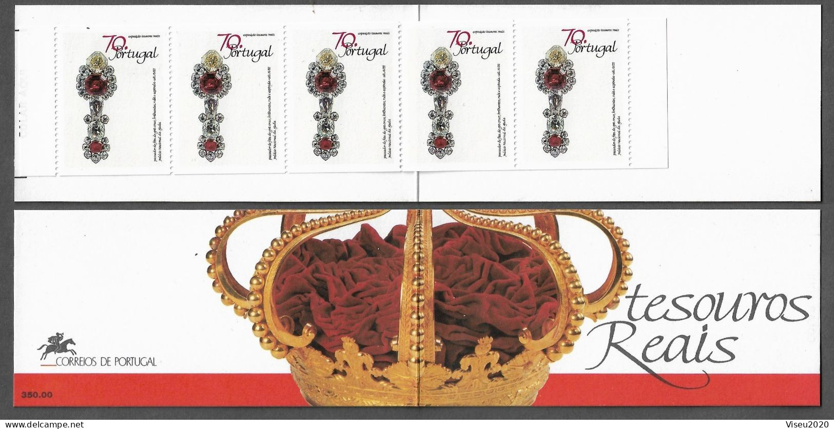 Portugal Booklet  Afinsa 80 - 1991 Royal Treasures MNH - Markenheftchen
