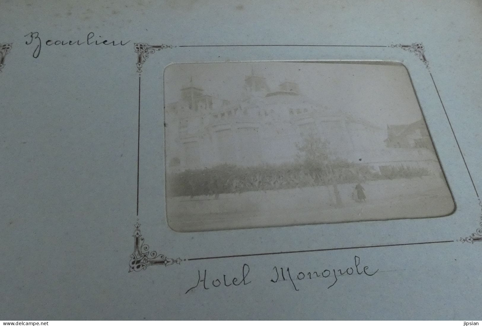 lot de 116 photos originales de 1903 de Nice ainsi que Beaulieu et Marseille M1