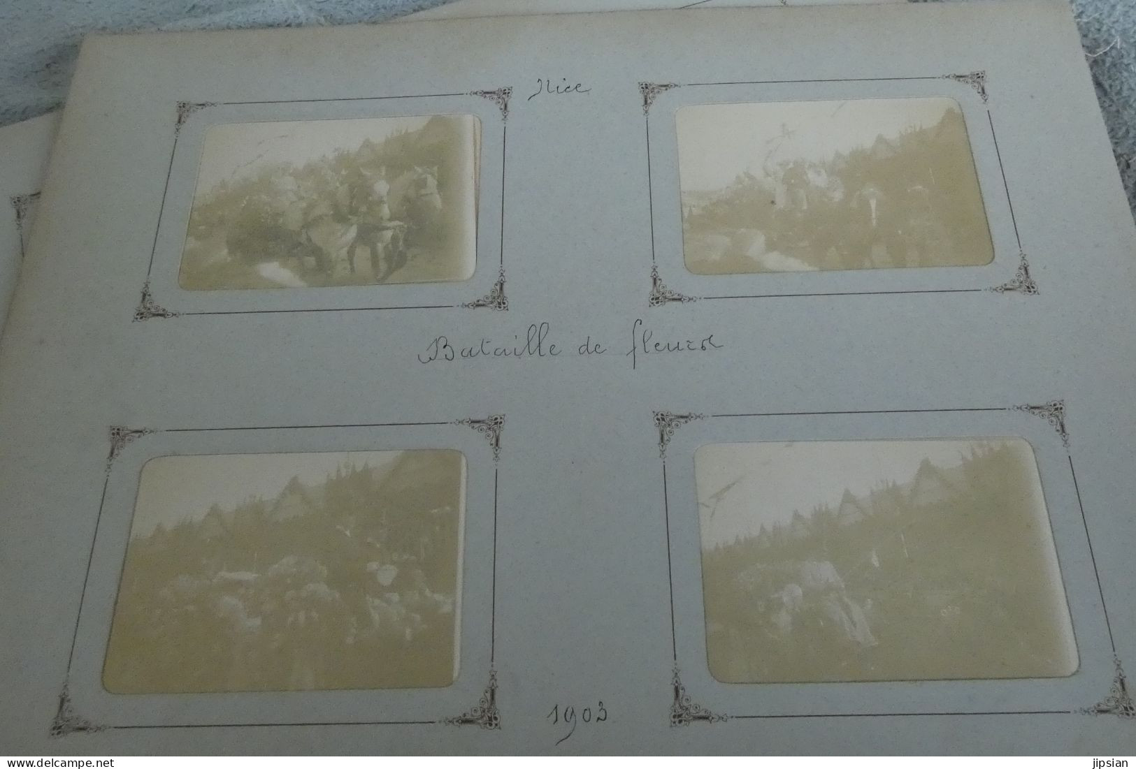 lot de 116 photos originales de 1903 de Nice ainsi que Beaulieu et Marseille M1