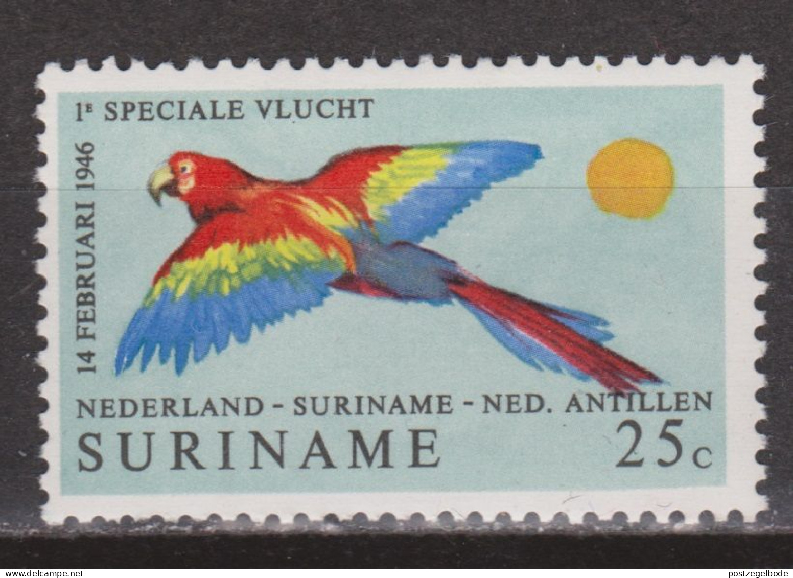 Suriname MNH ; Papegaai Perroquet Perruche Parrakeet Parrot Papagayo Cotorra Parkiet - Perroquets & Tropicaux