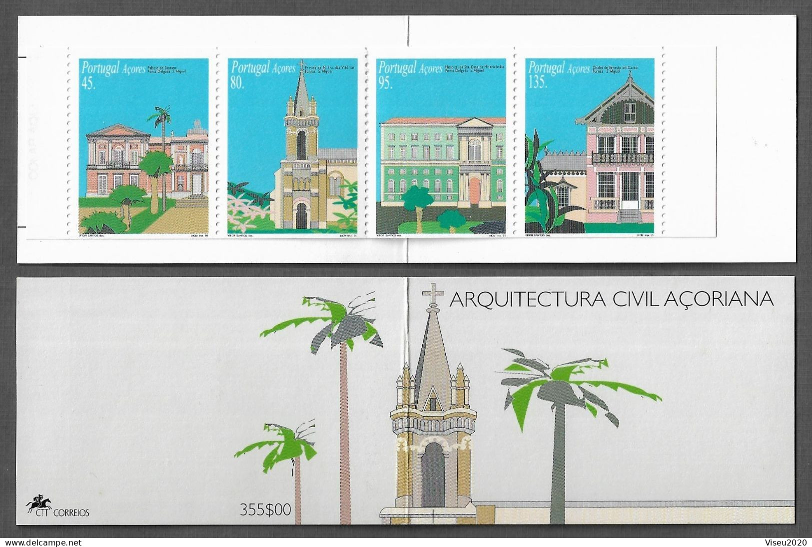 Portugal Booklet  Afinsa 98 - AZORES 1995 Architecture MNH - Booklets