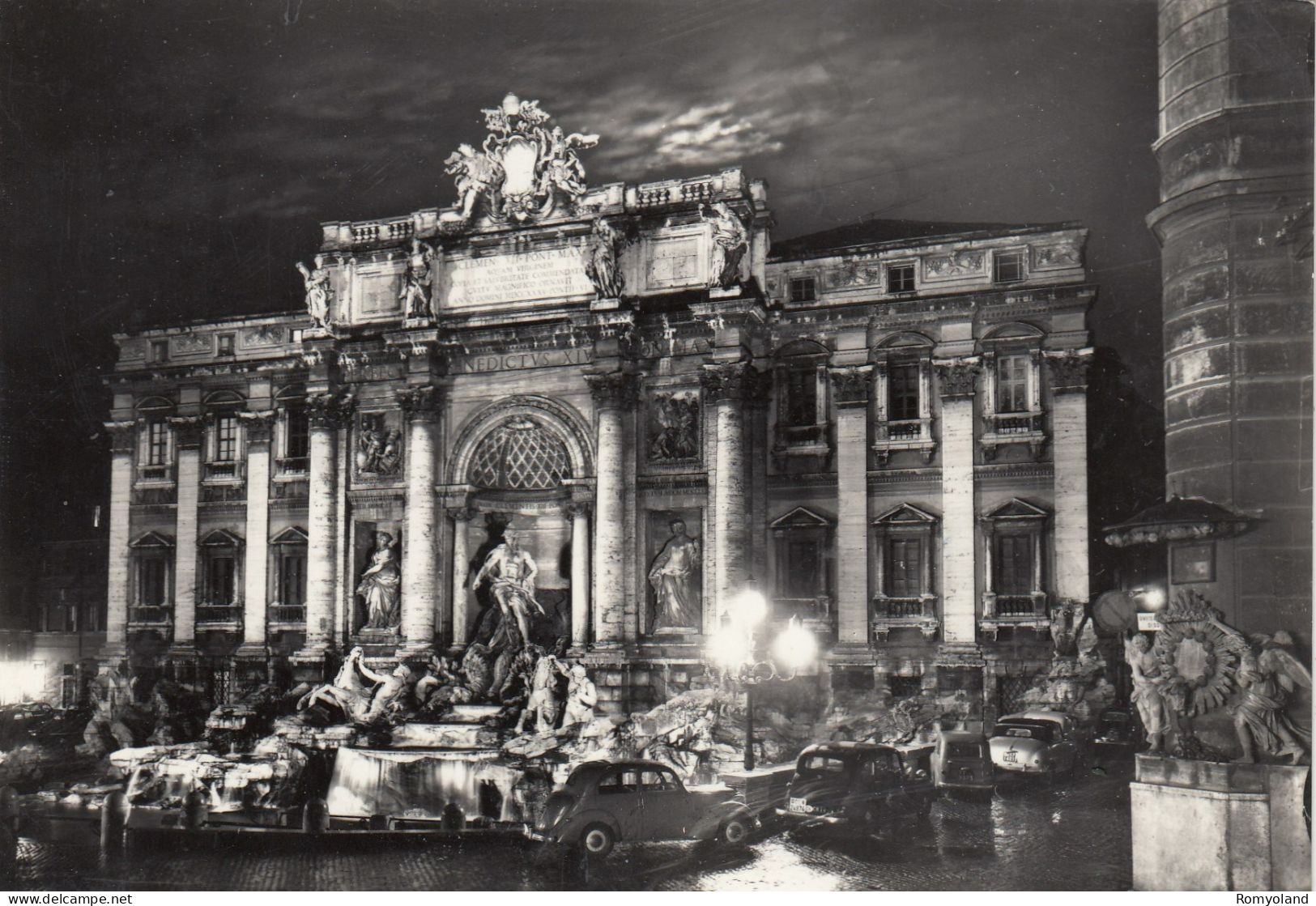 CARTOLINA  ROMA,LAZIO-FONTANA DI TREVI-STORIA,MEMORIA,CULTURA,RELIGIONE,IMPERO ROMANO,BELLA ITALIA,VIAGGIATA 1960 - Fontana Di Trevi