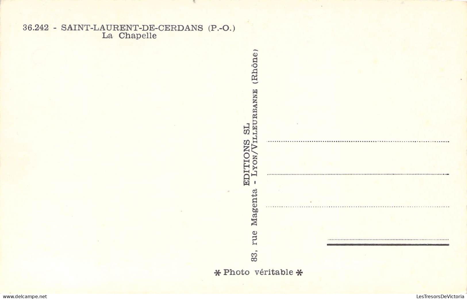 FRANCE - 66 - SAINT LAURENT DE CERDANS - La Chapelle - Edition SL - Carte Postale Ancienne - Andere & Zonder Classificatie