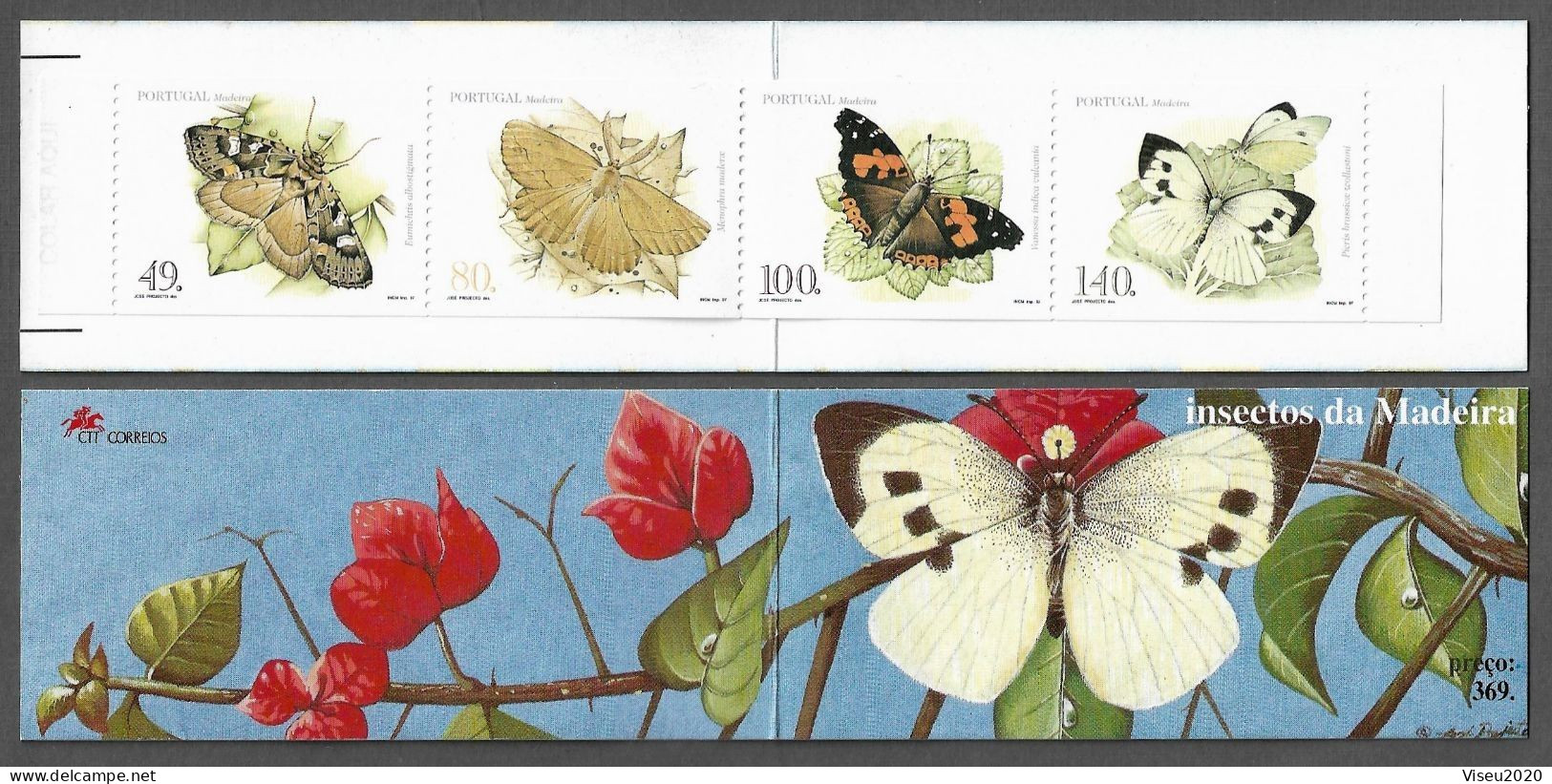 Portugal Booklet  Afinsa 104 - MADEIRA 1997 Butterflies MNH - Libretti