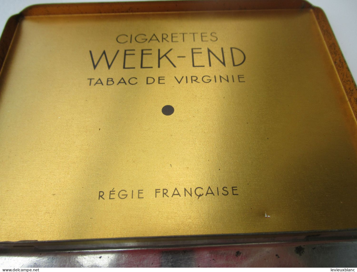 Boite Publicitaire Métallique/Cigarettes/WEEK-END/SEITA/ Tabac De Virginie/ Régie Française/Vers 1950-1970      BFPP258 - Boxes