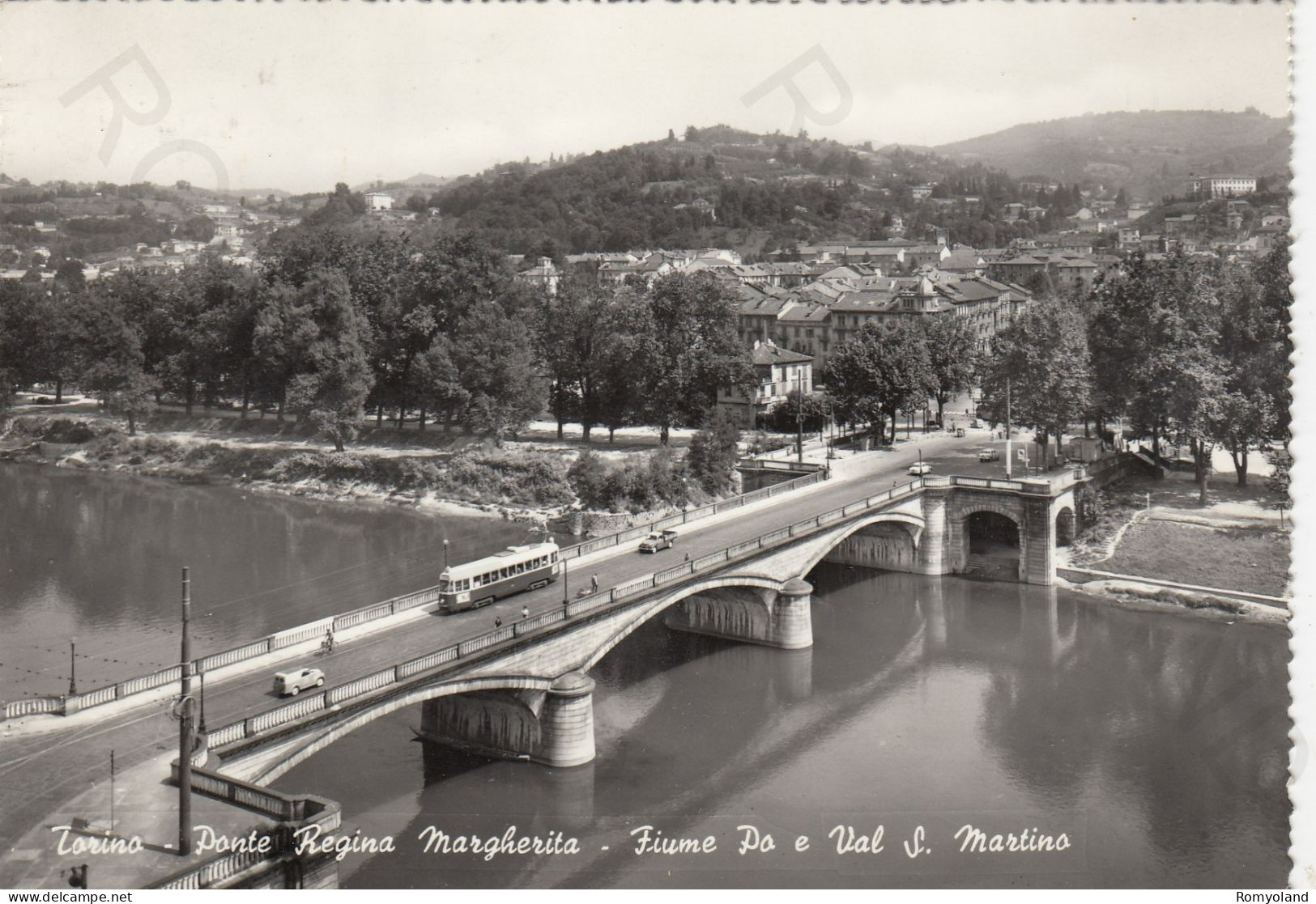 CARTOLINA  TORINO,PIEMONTE.PONTE REGINA MARGHERITA-FIUME PO E VAL S.MARTINO-STORIA,MEMORIA,BELLA ITALIA,VIAGGIATA 1960 - Pontes