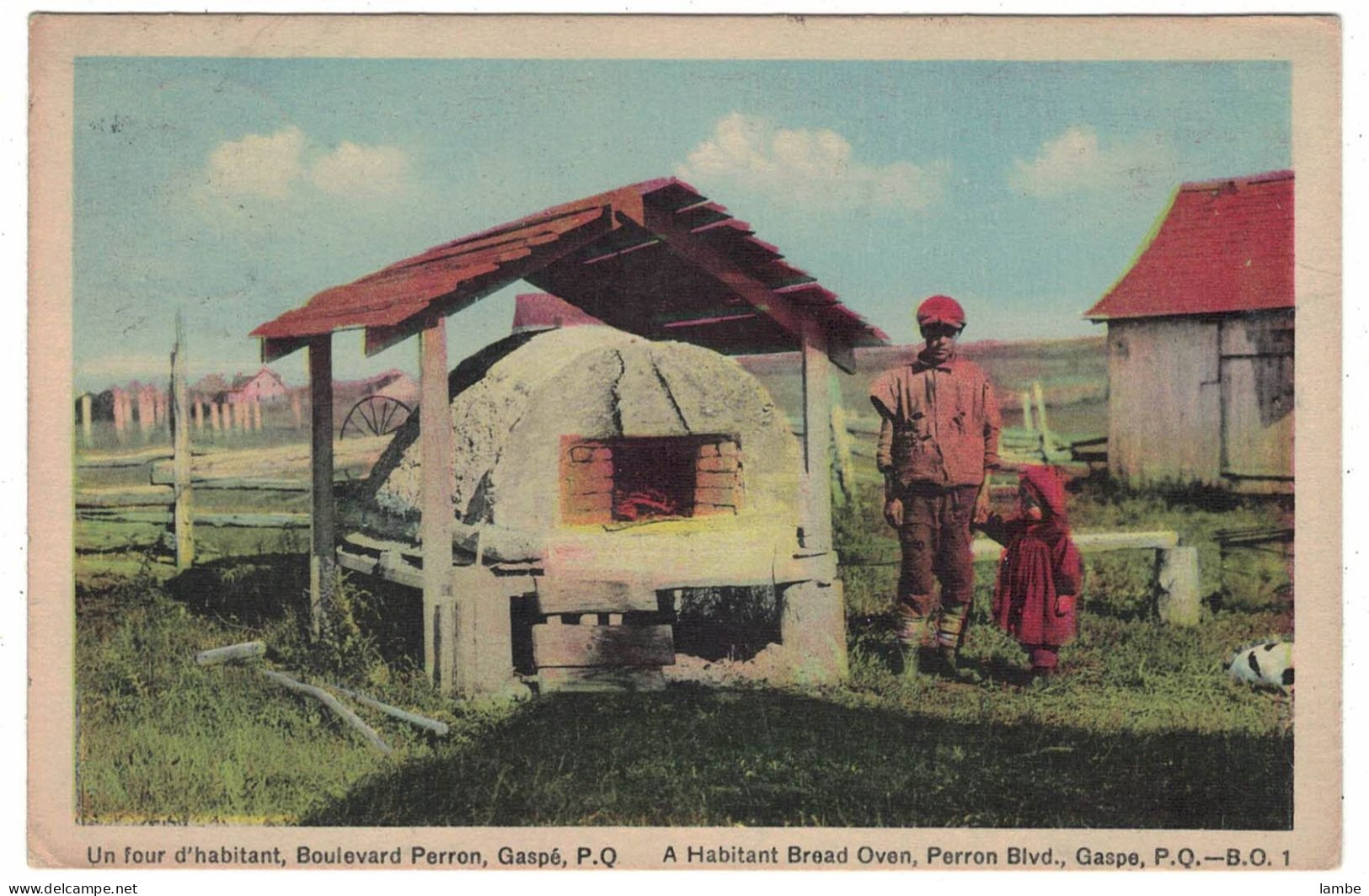 A Habitant BREAD OWEN - GASPE - Quebec - Perron Blvd - 1944 - FOUR PAIN HABITANT - Gaspé