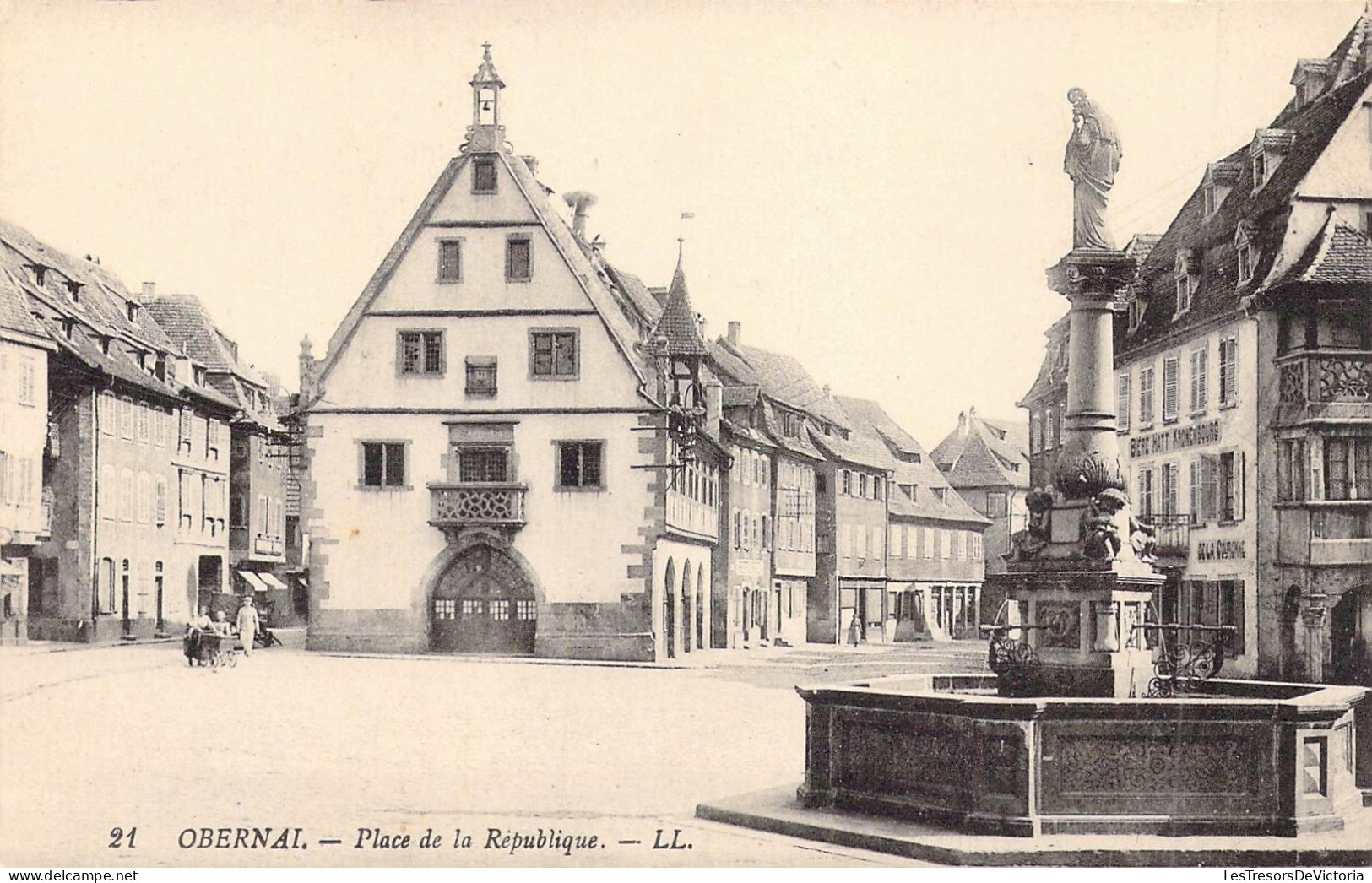 FRANCE - 67 - OBERNAI - Place De La République - LL - Carte Postale Ancienne - Obernai