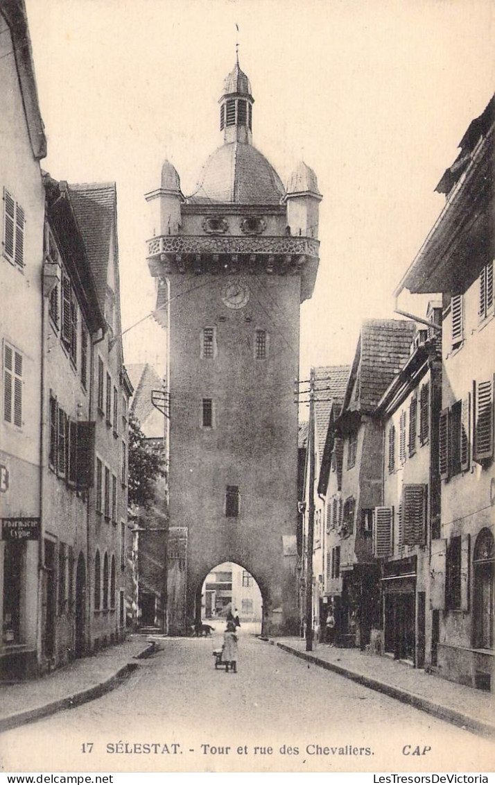 FRANCE - 67 - SELESTAT - Tour Et Rue Des Chevaliers - Carte Postale Ancienne - Selestat