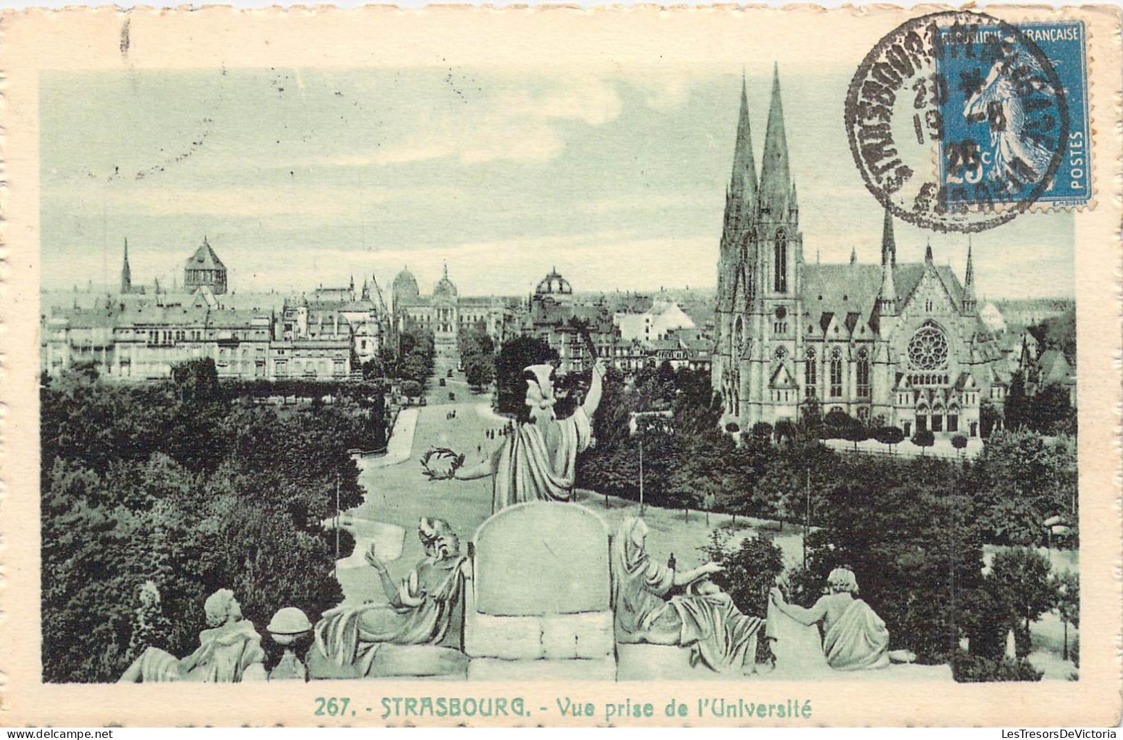 FRANCE - 67 - STRASBOURG - Vue Prise De L'université - Carte Postale Ancienne - Straatsburg