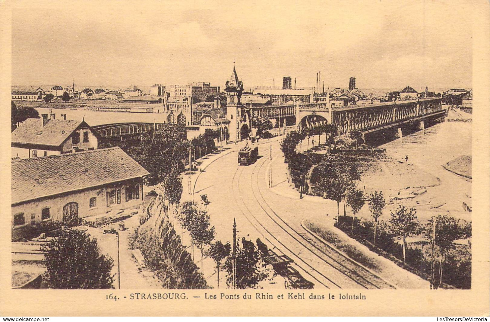 FRANCE - 67 - STRASBOURG - Les Ponts Du Rhin Et Kehl Dans Le Lointain - Carte Postale Ancienne - Strasbourg