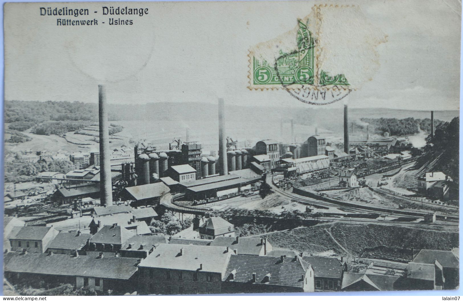 C. P. A. : Luxembourg : Düdelingen, Düdelange : Rüttenwerk, Usines, En 1910 - Dudelange