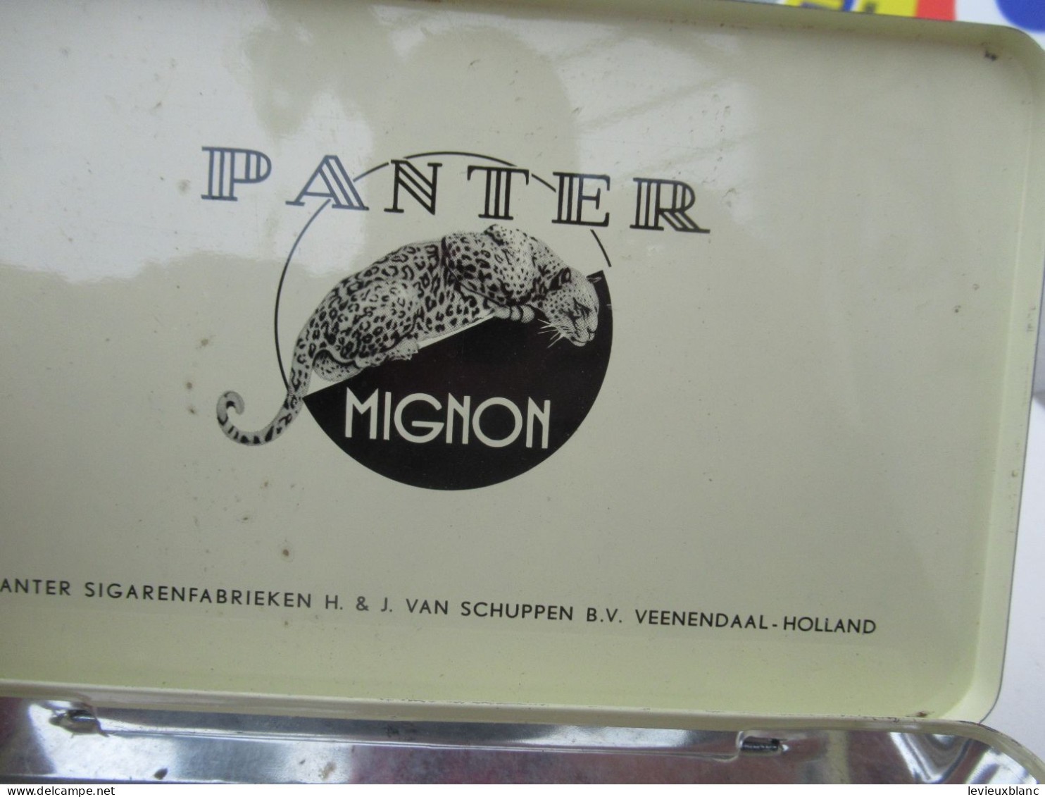 Boite Publicitaire Métallique/PANTER Mignon/50 Cigarillos / Made In HOLLAND/ Vers 1950-1980      BFPP264 - Dosen