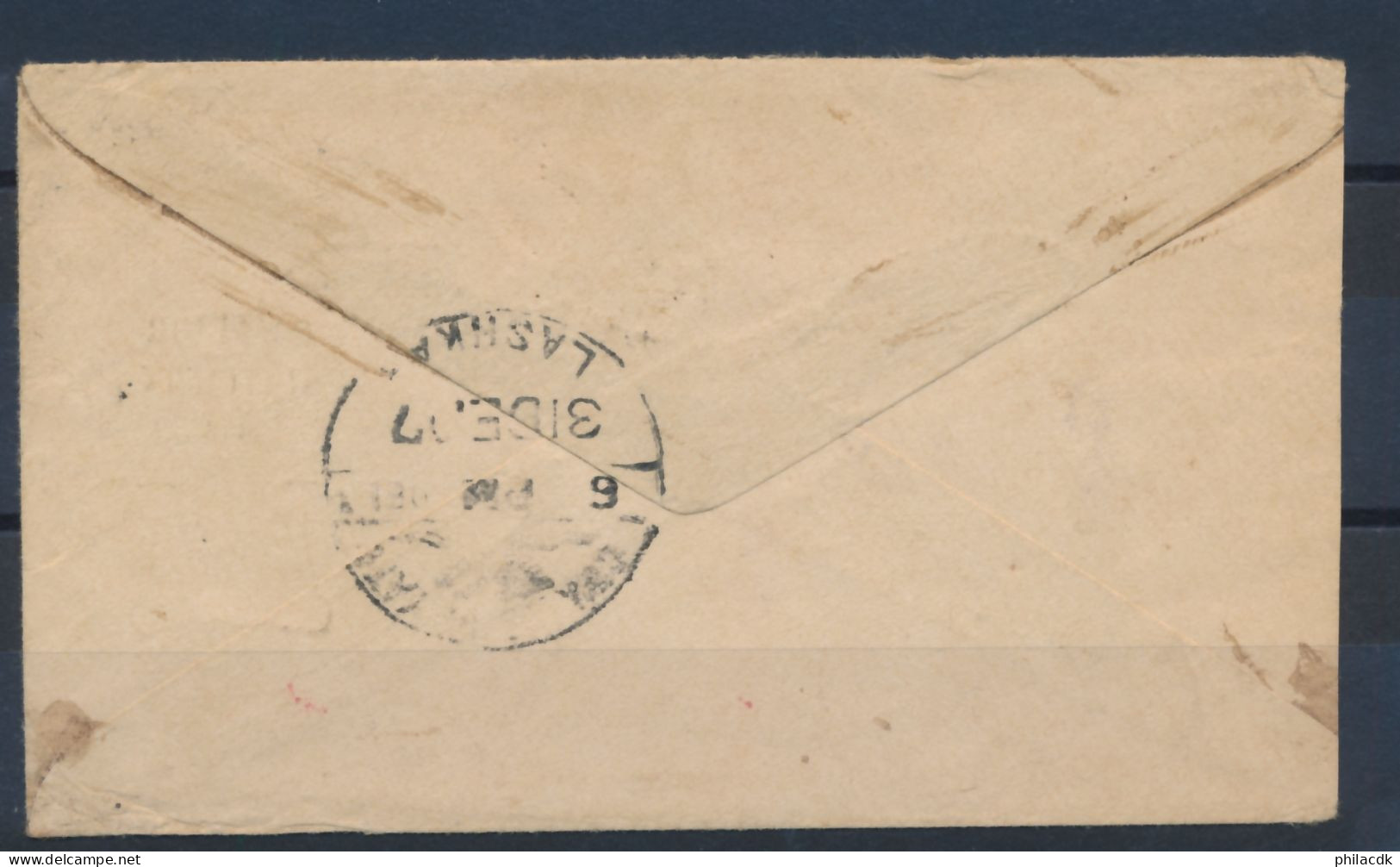 INDE - ENTIER POSTAL SUR ENVELOPPE GWALIOR AVEC CAD DES 30 ET 31 DECEMBRE 1907 - Covers