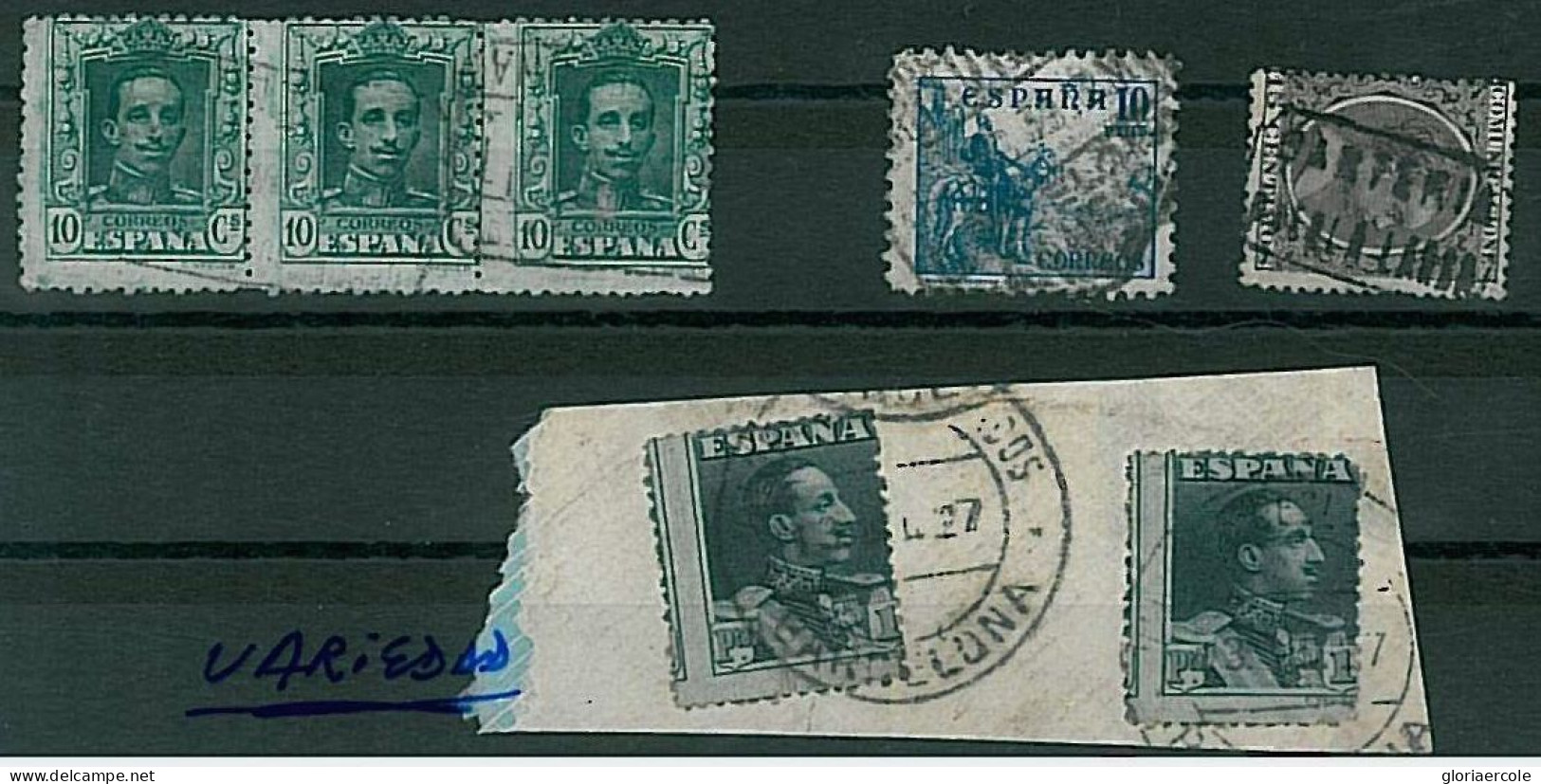 34695 - SPAIN   - STAMP ERROR -  SHIFTED PERFORATION - Small Lot - Variedades & Curiosidades