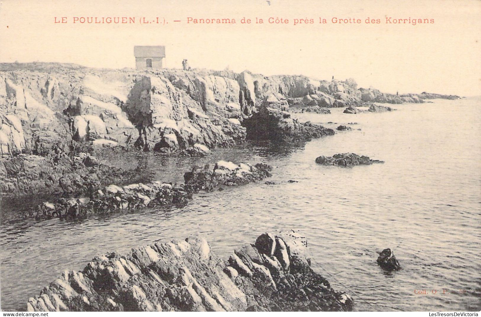 FRANCE - 43 - Le POULIGUEN - Panorama De La Côte Près De La Grotte Des Korrigans - Carte Postale Ancienne - Le Pouliguen