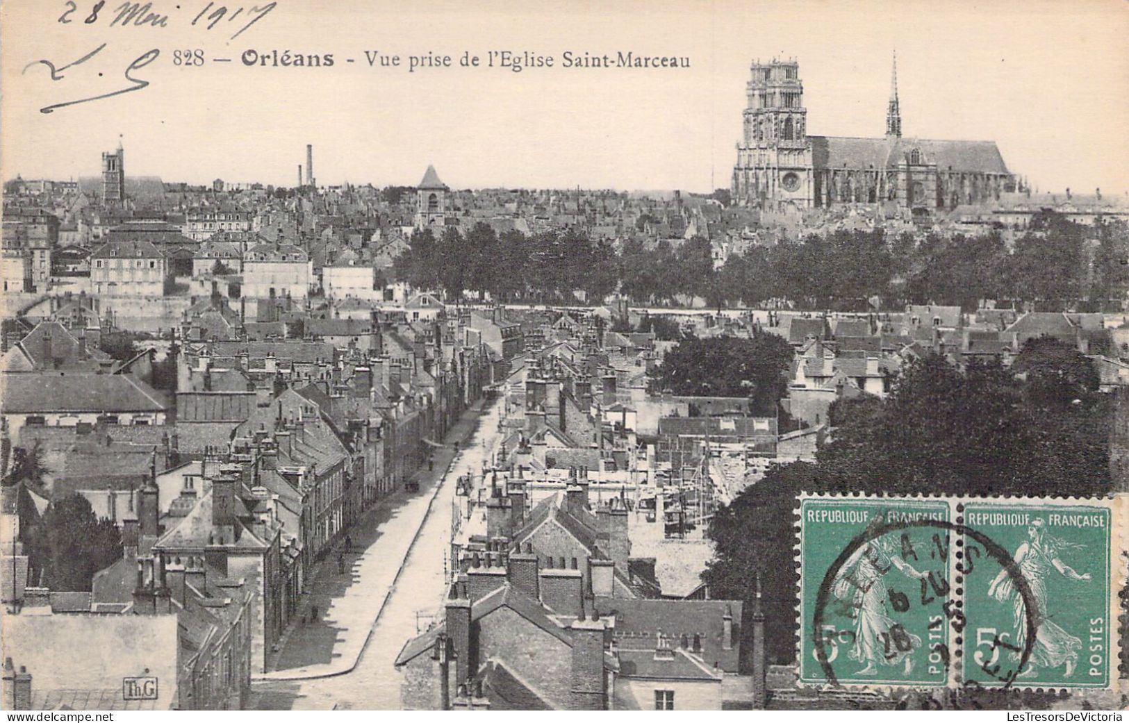 FRANCE - 43 - Orléans - Vue Prise De L'église Saint Marceau - Carte Postale Ancienne - Orleans