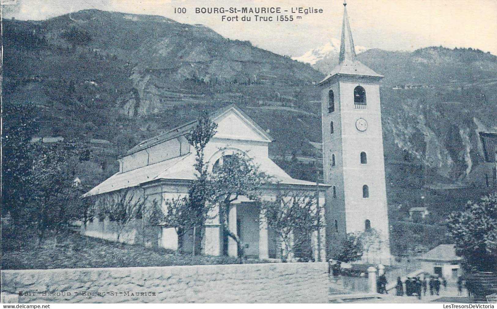FRANCE - 73 - BOURG ST MAURICE - L'église Fort Du Truc 1555 M - Carte Postale Ancienne - Bourg Saint Maurice
