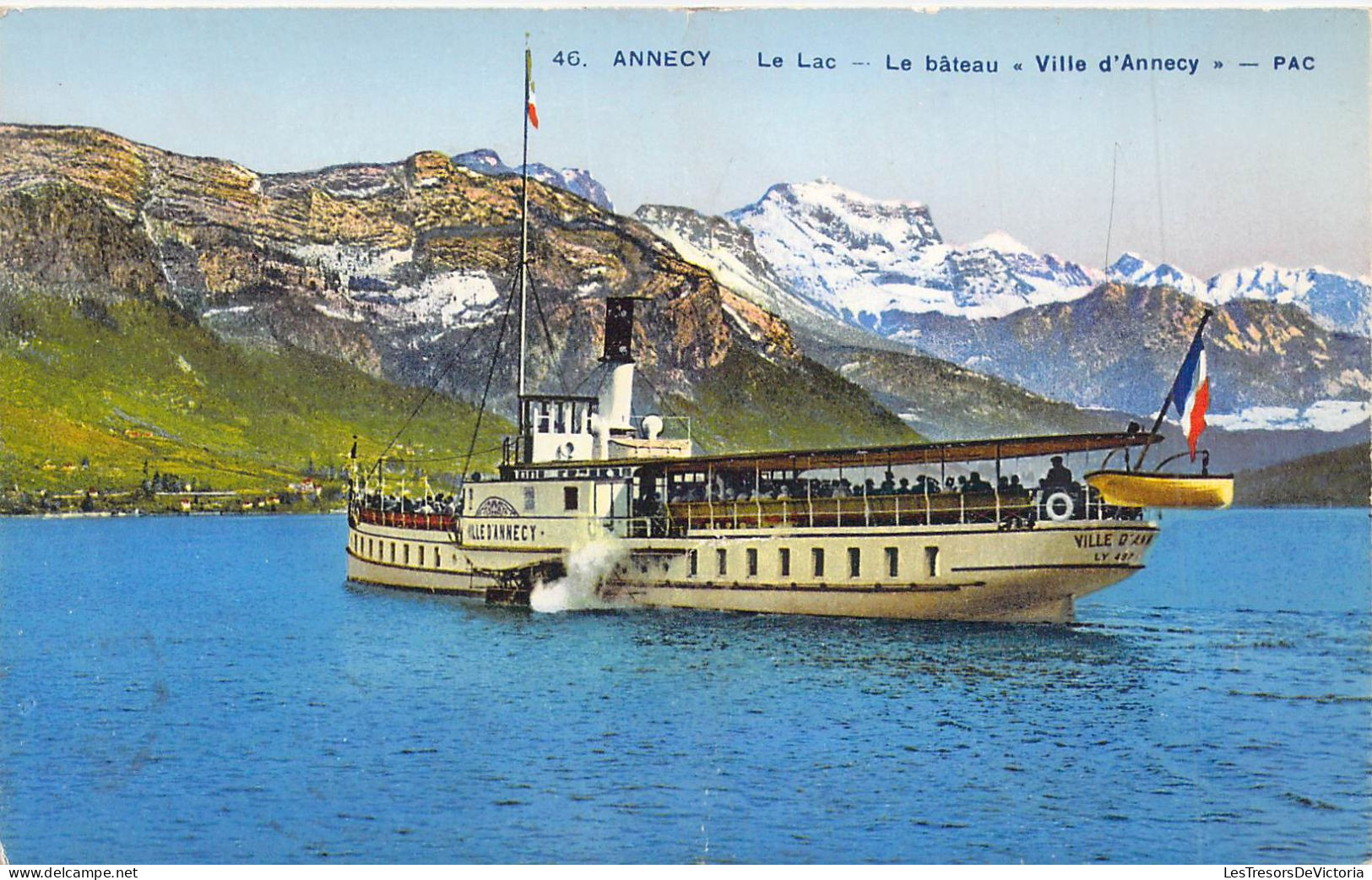 FRANCE - 74 - ANNECY - Le Lac - Le Bâteau Ville D'Annecy - PAC - Carte Postale Ancienne - Annecy