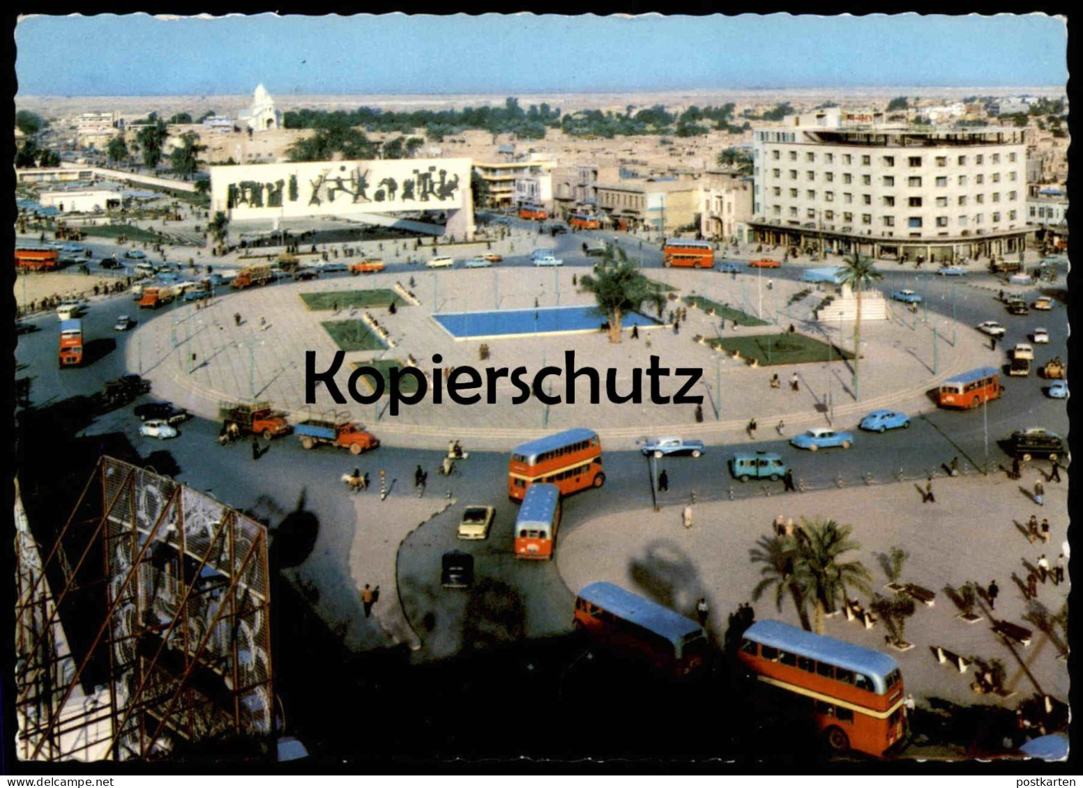 ÄLTERE POSTKARTE BAGHDAD TAHRIR SQUARE Platz La Place Bagdad Irak Iraq Cpa Postcard AK Ansichtskarte - Iraq