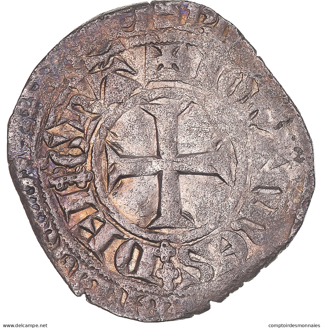 Monnaie, France, Jean II Le Bon, Gros Aux Trois Lis, 1350-1364, TB+, Billon - 1350-1364 Giovanni II Il Buono