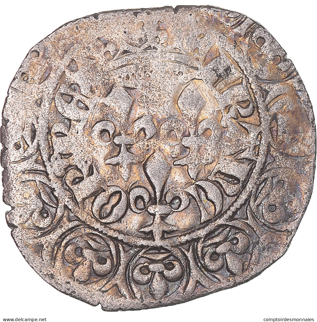 Monnaie, France, Jean II Le Bon, Gros Aux Trois Lis, 1350-1364, TB+, Billon - 1350-1364 Giovanni II Il Buono