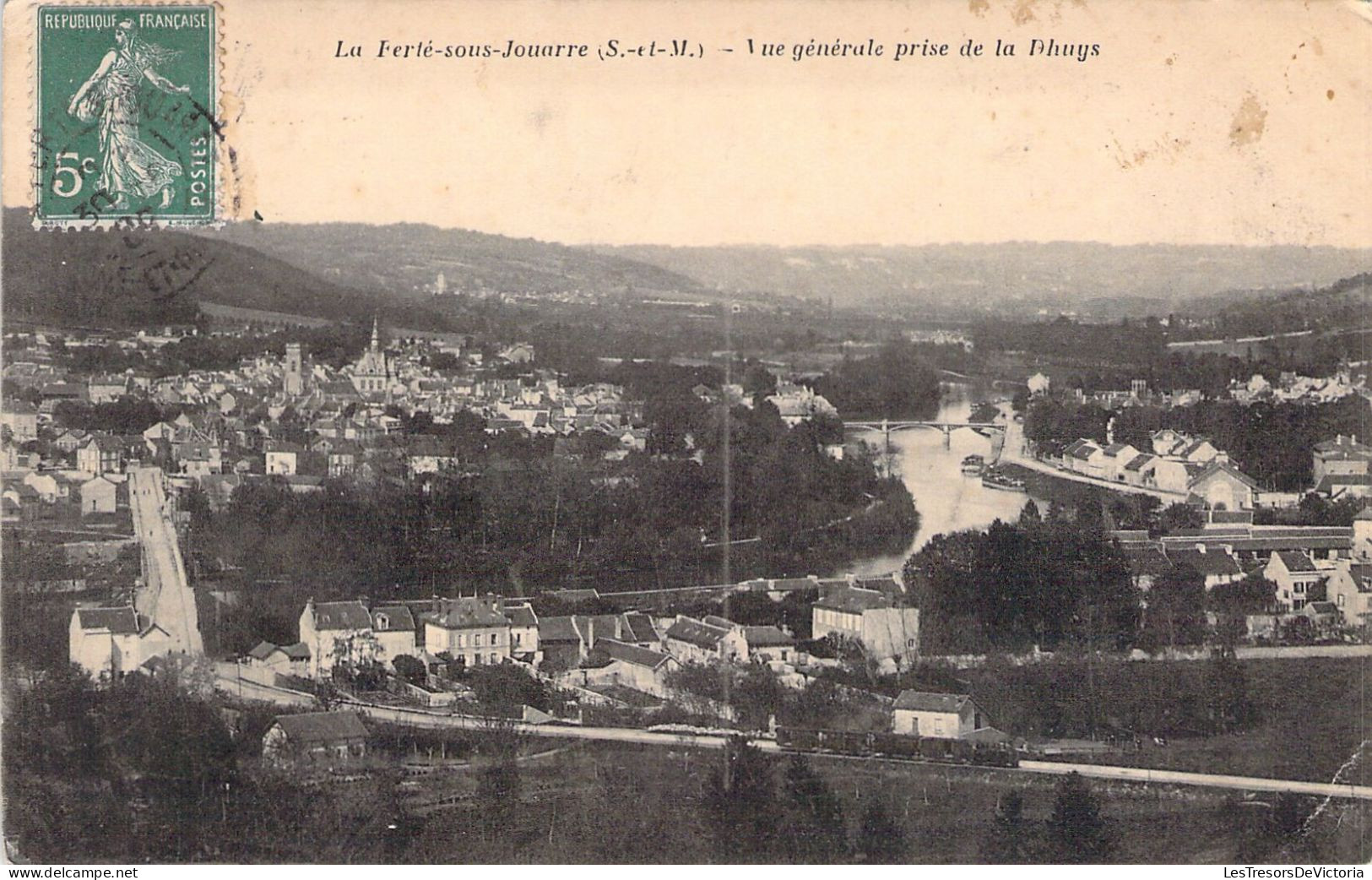 FRANCE - 77 - LA FERTE SOUS JOUARRE - Vue Générale Prise De La Dhuys - Carte Postale Ancienne - La Ferte Sous Jouarre