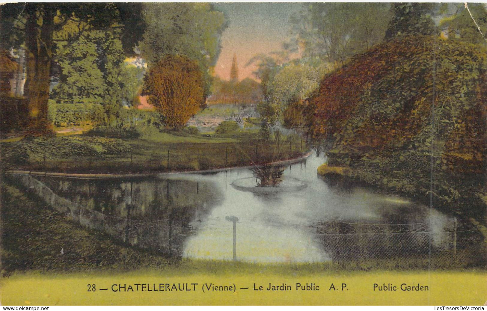 FRANCE - 86 - CHATELLERAULT - Le Jardin Public - A P - Carte Postale Ancienne - Chatellerault