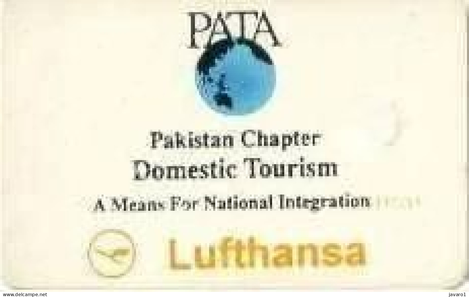 PAKMAP : WP07046 30 PATA LUFTHANSA Pakistan Chapter Domestictourism USED - Pakistán