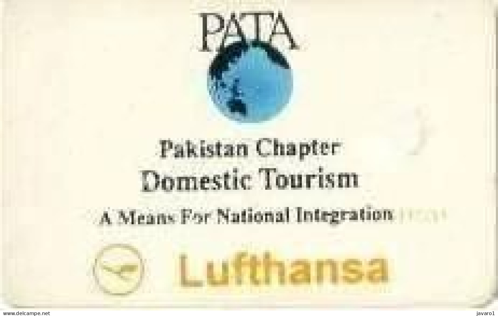 PAKMAP : WP07046 30 PATA LUFTHANSA Pakistan Chapter Domestictourism USED - Pakistan