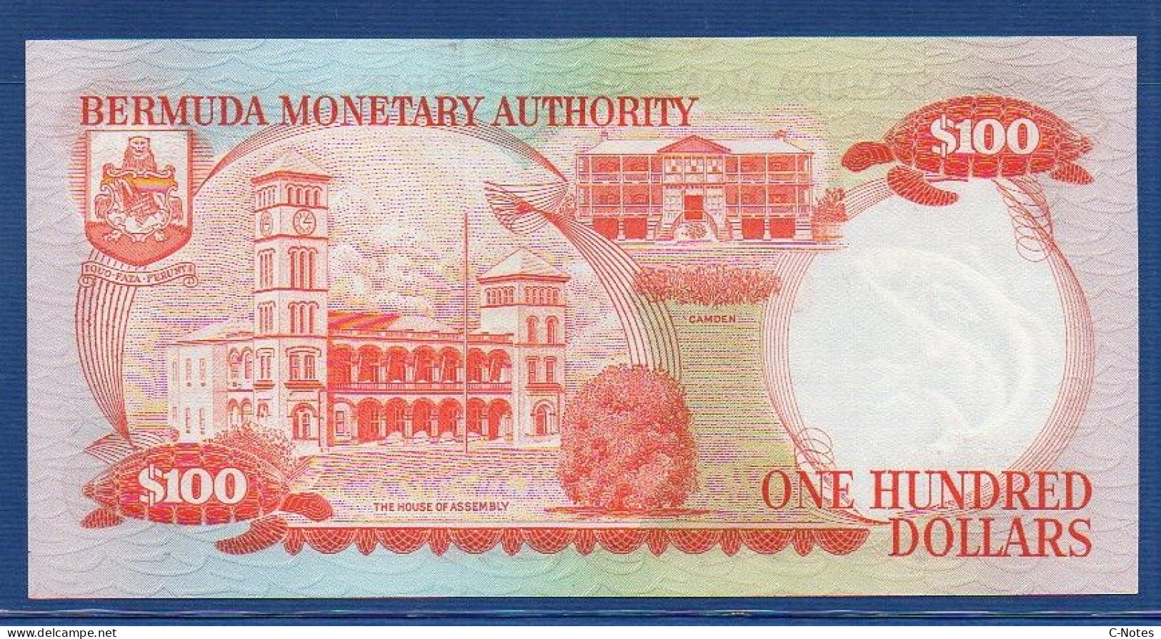 BERMUDA - P.33a – 100 Dollars 1982 UNC, S/n A/1 000063 LOW NUMBER - Bermude