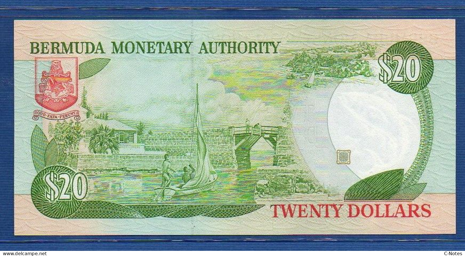 BERMUDA - P.37b – 20 Dollars 1989 UNC, S/n B/2 000989 LOW NUMBER - Bermudes