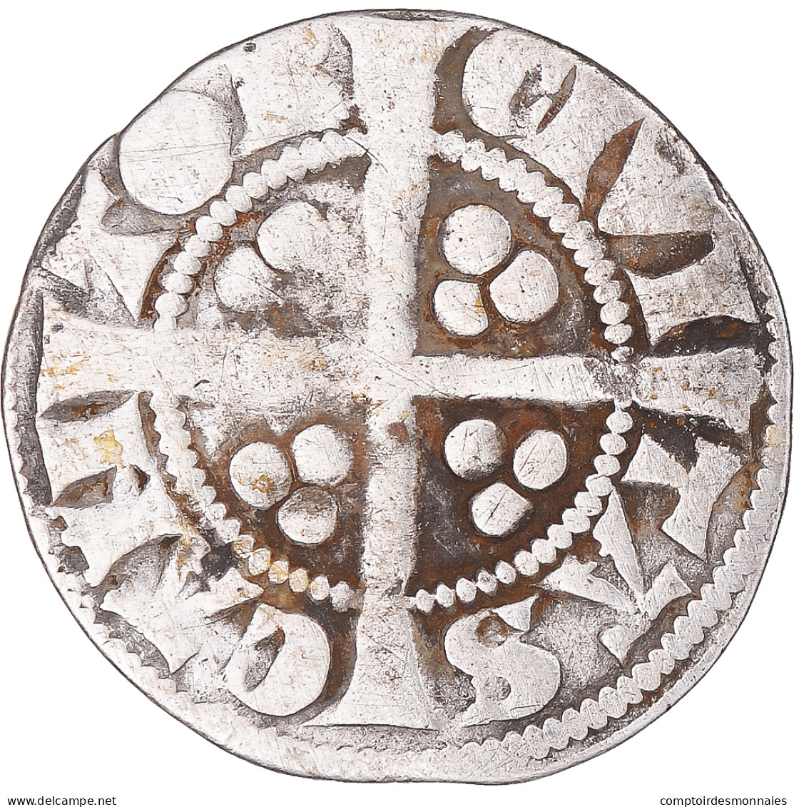 Monnaie, Grande-Bretagne, Edward I, II, III, Penny, Canterbury, TB+, Argent - 1066-1485 : Late Middle-Age