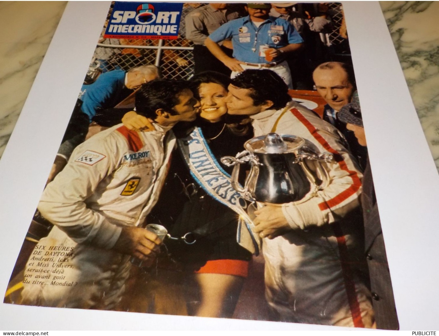 ANCIENNE PUBLICITE LES SIX HEURES DE DAYTONA 1972 - Voitures