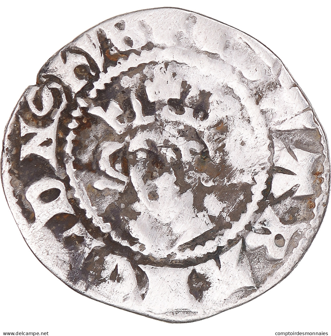 Monnaie, Grande-Bretagne, Edward I, II, III, Penny, Canterbury, TB+, Argent - 1066-1485 : Late Middle-Age