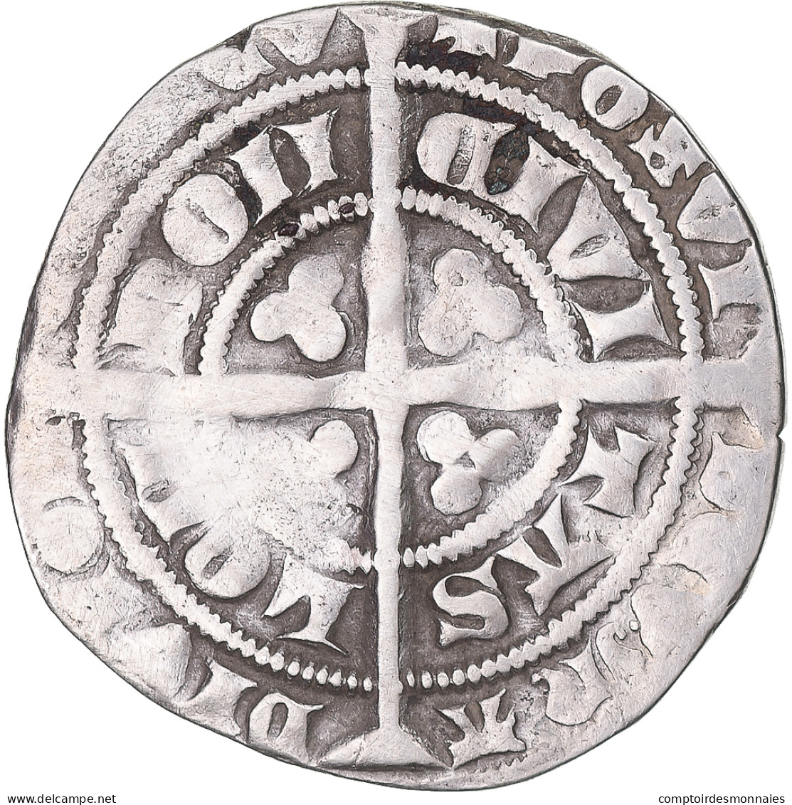 Monnaie, Grande-Bretagne, Edward III, Gros, 1327-1377, Londres, TB+, Argent - 1066-1485: Hochmittelalter