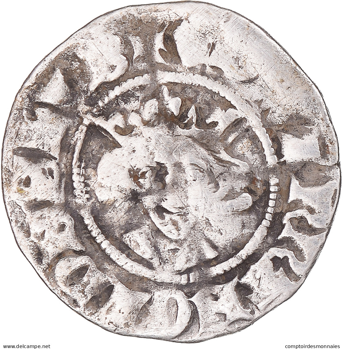 Monnaie, Grande-Bretagne, Edward I, II, III, Penny, Canterbury, TB+, Argent - 1066-1485 : Late Middle-Age