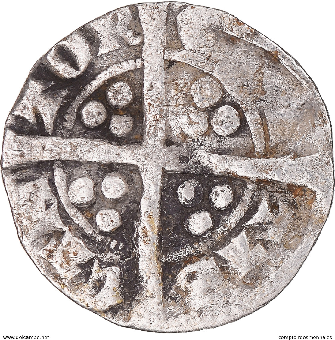 Monnaie, Grande-Bretagne, Edward I, II, III, Penny, Canterbury, TB+, Argent - 1066-1485 : Late Middle-Age