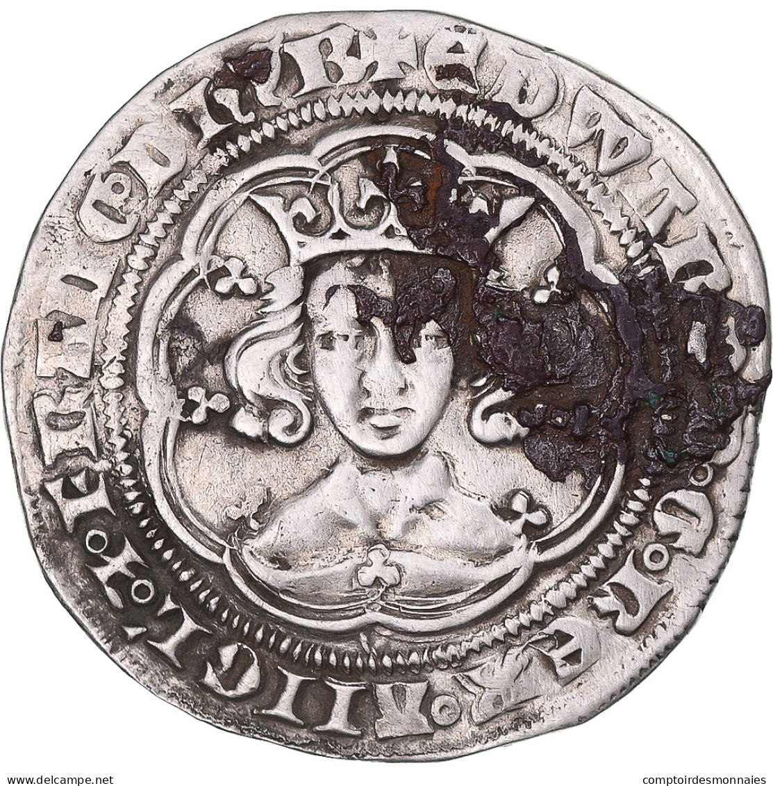 Grande-Bretagne, Edward III, Gros, 1351-1361, York, Argent, TTB, Spink:1571 - 1066-1485 : Bas Moyen-Age