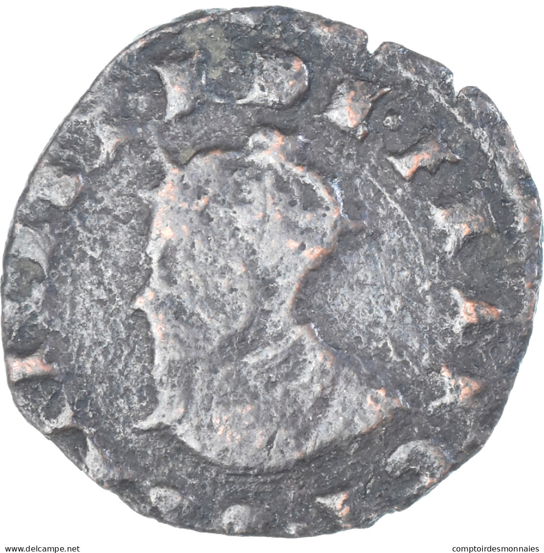 Monnaie, France, Charles X, Double Tournois, 1592, Troyes, TB, Cuivre, CGKL:150 - 1589-1610 Heinrich IV.