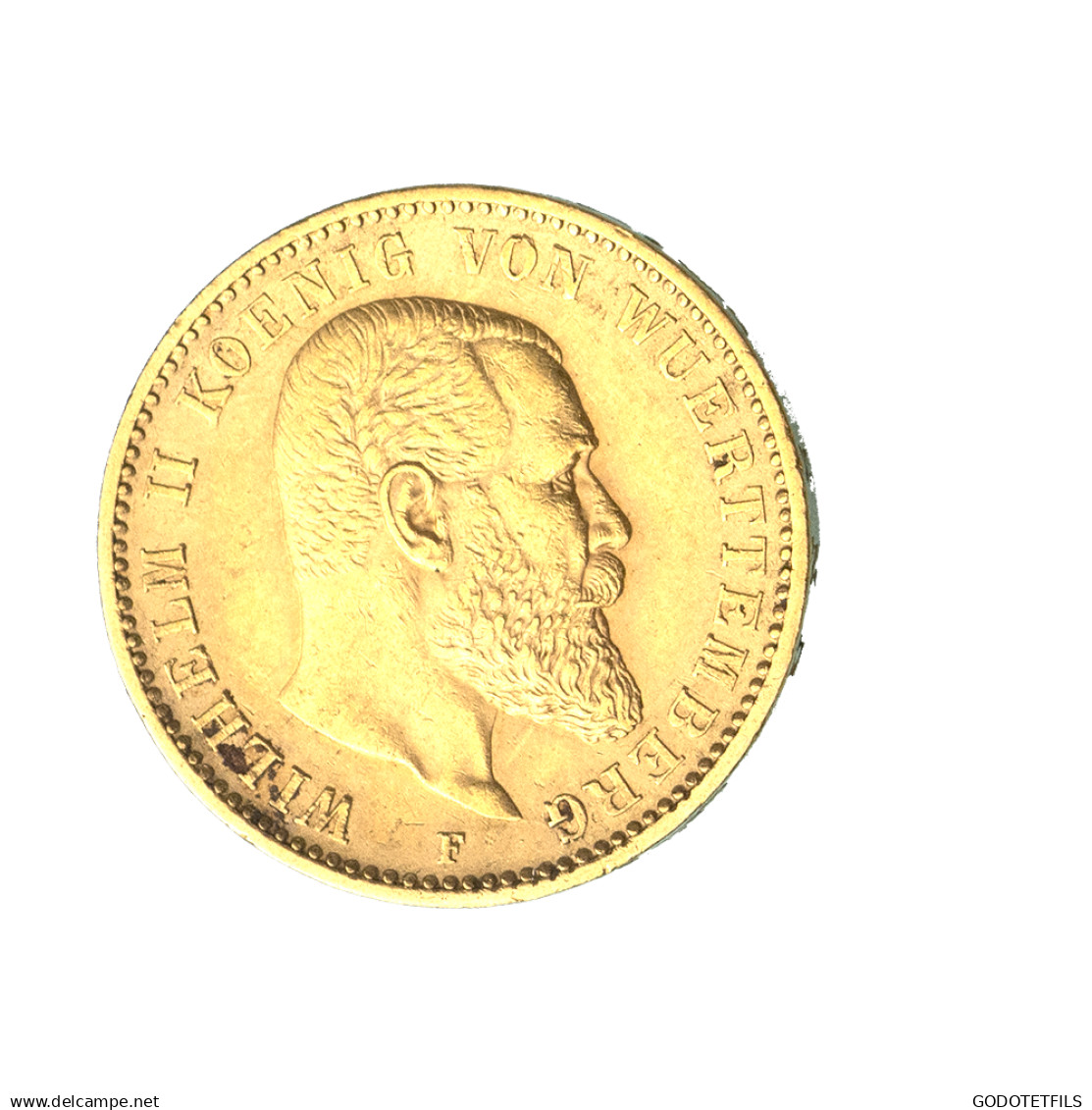 Allemagne-Royaume De Wurtemberg 20 Mark 1894- Stuttgart - 5, 10 & 20 Mark Gold