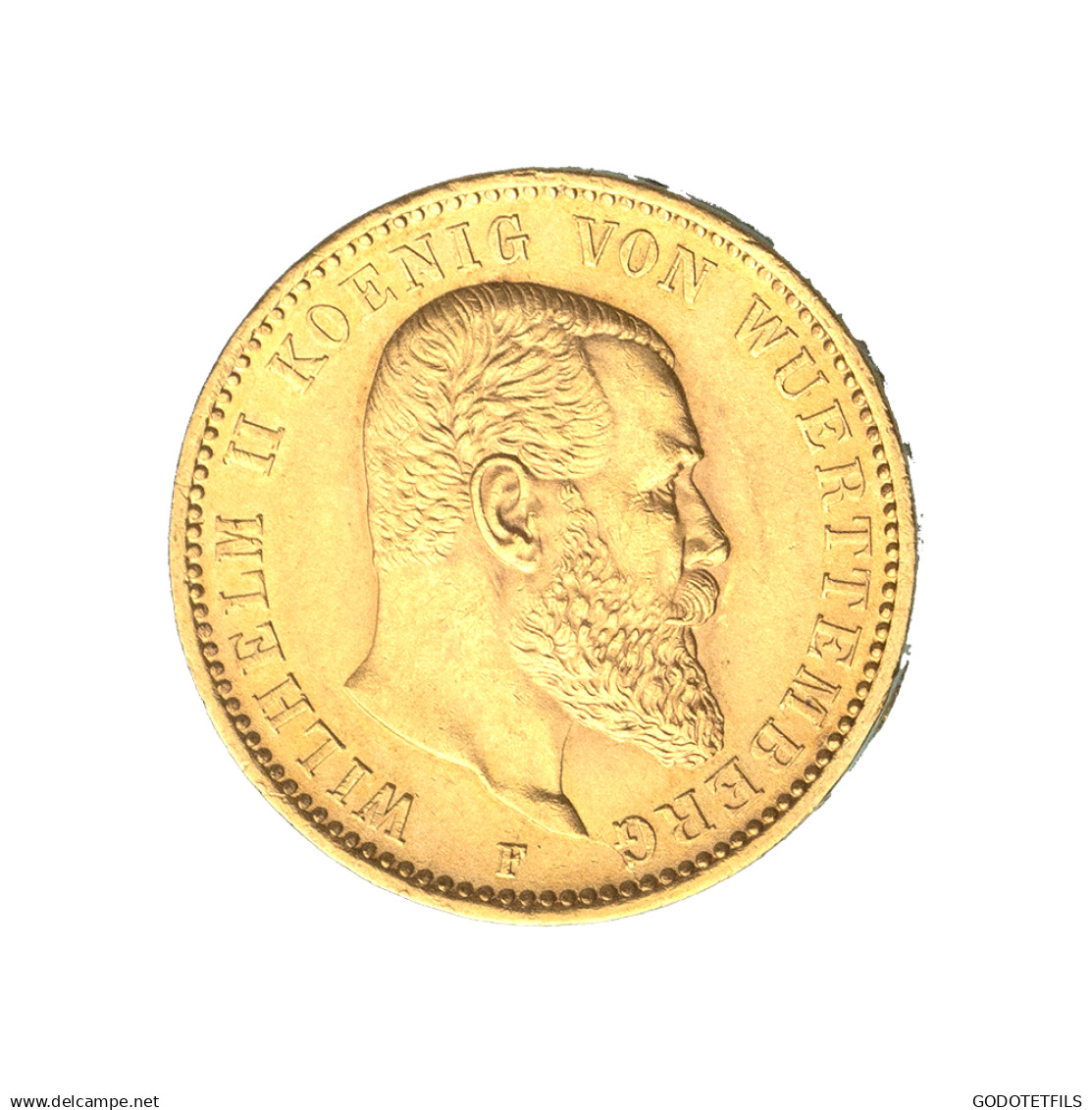 Allemagne-Royaume De Wurtemberg-20 Mark 1894 Stuttgart - 5, 10 & 20 Mark Goud