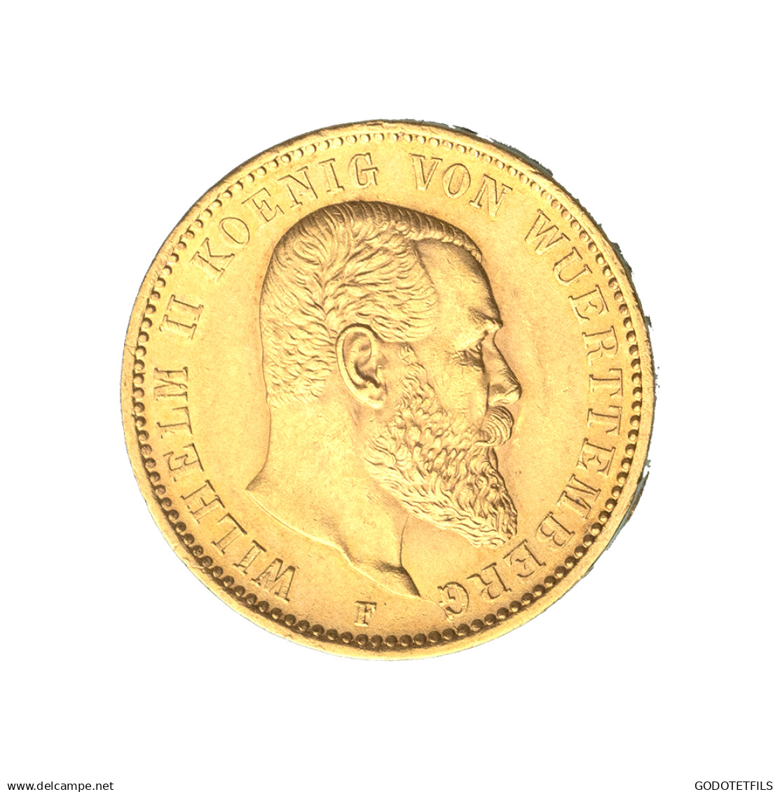 Allemagne-Royaume De Wurtemberg-20 Mark 1894 Stuttgart - 5, 10 & 20 Mark Gold