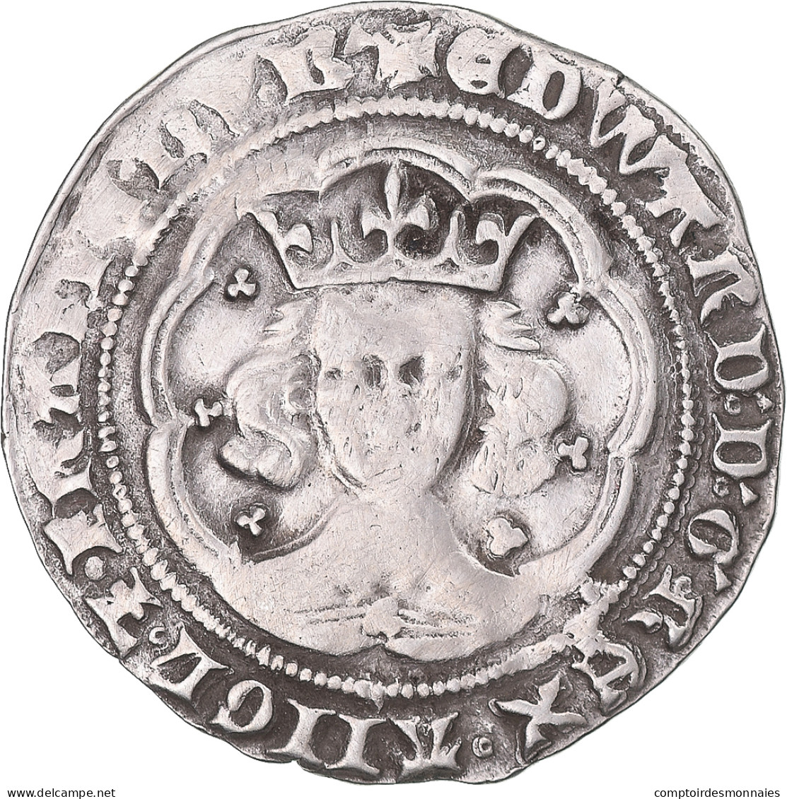 Monnaie, Grande-Bretagne, Edward III, Gros, 1327-1377, Londres, TB+, Argent - 1066-1485 : Late Middle-Age