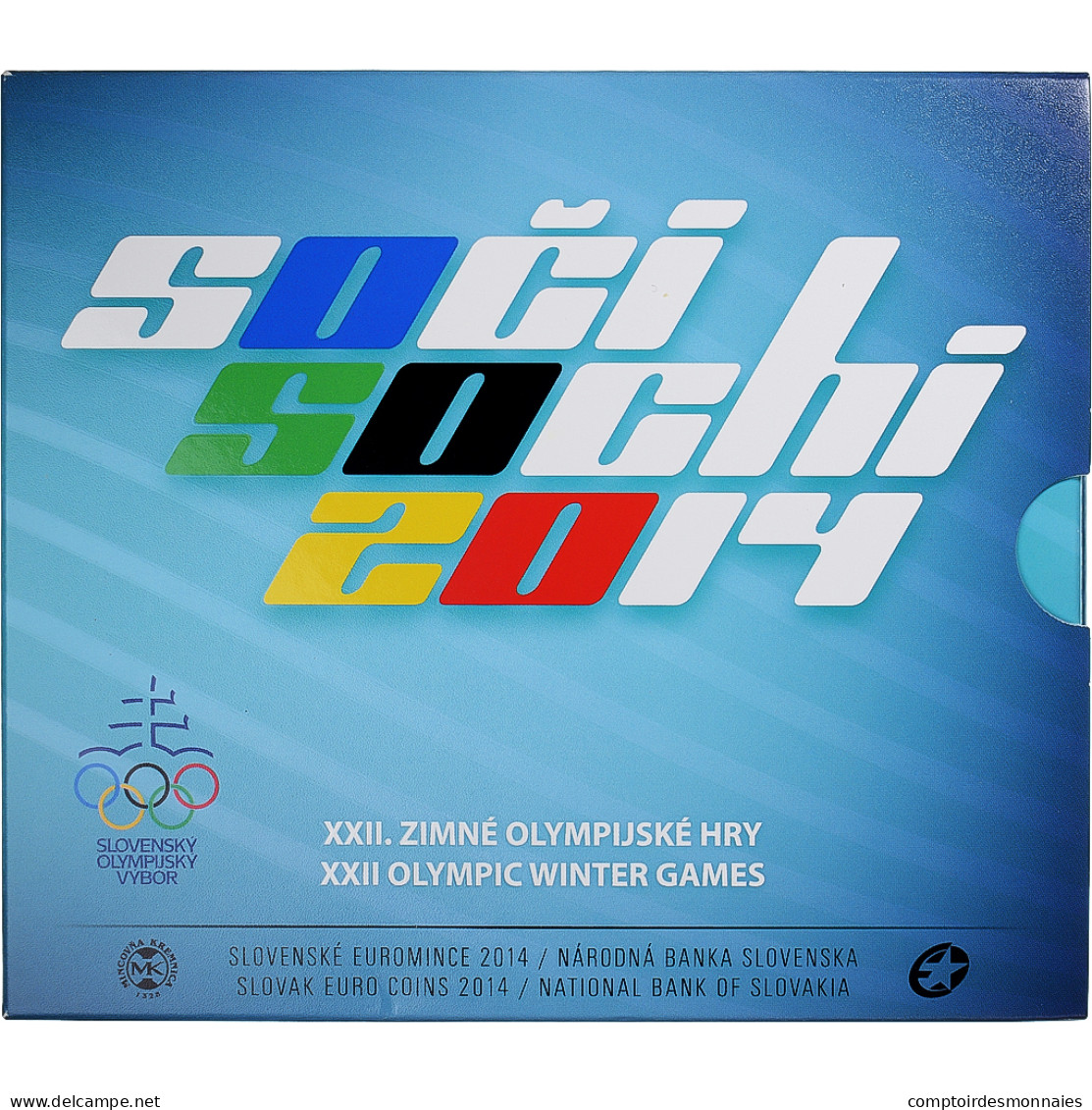 Slovaquie, Euro-Set, 2014, BU - JO Sotchi, FDC - Slovakia