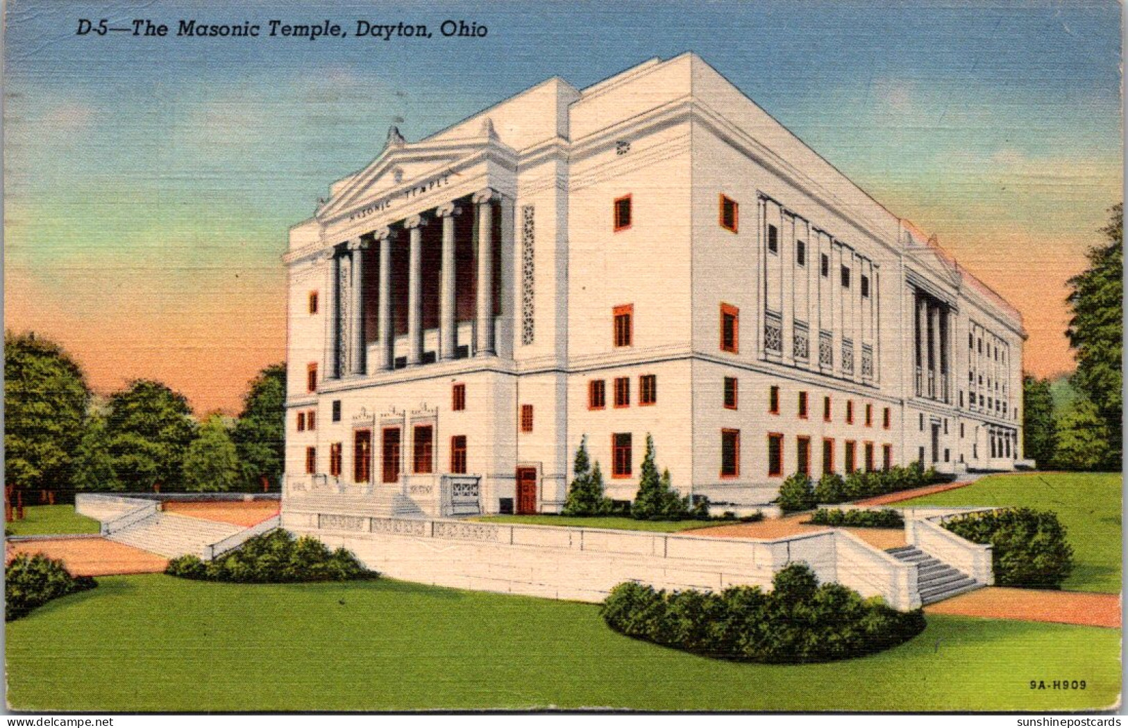 Ohio Dayton Masonic Temple 1945 - Dayton