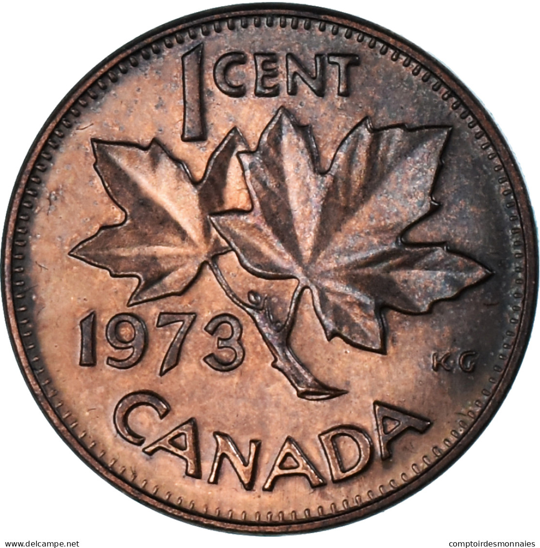 Monnaie, Canada, Cent, 1973, Royal Canadian Mint, TB+, Bronze, KM:59.1 - Canada